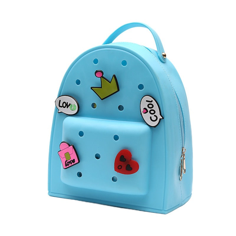 FB Hot Sale Silicone Children's Backpack DIY