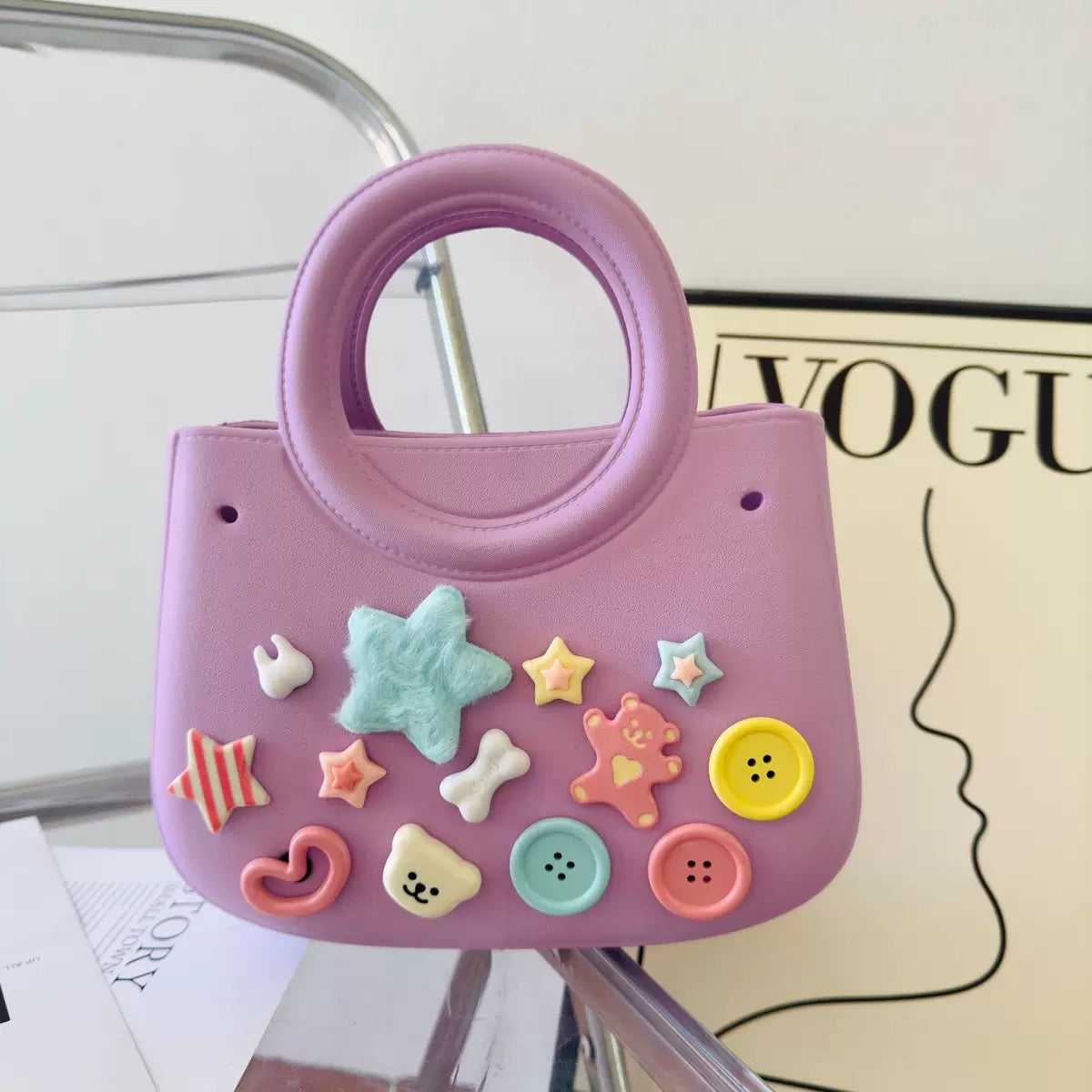 EVA colorful Handbag 9.1*3.5*6.9In