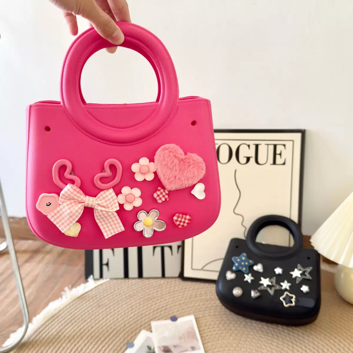 EVA colorful Handbag 9.1*3.5*6.9In
