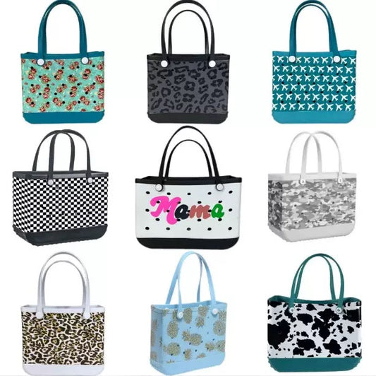 Customizable eva printed beach bag 18.9（L)*8.7(W)*13.4(H)IN