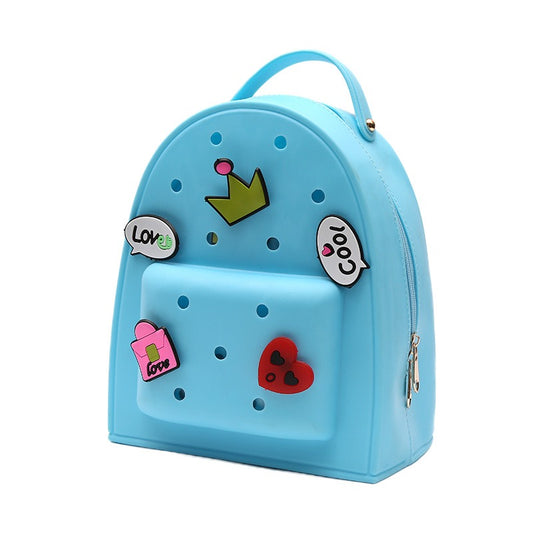 FB Hot Sale Silicone Children's Backpack DIY
